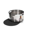 XXL Round Stainless Steel Litter Box