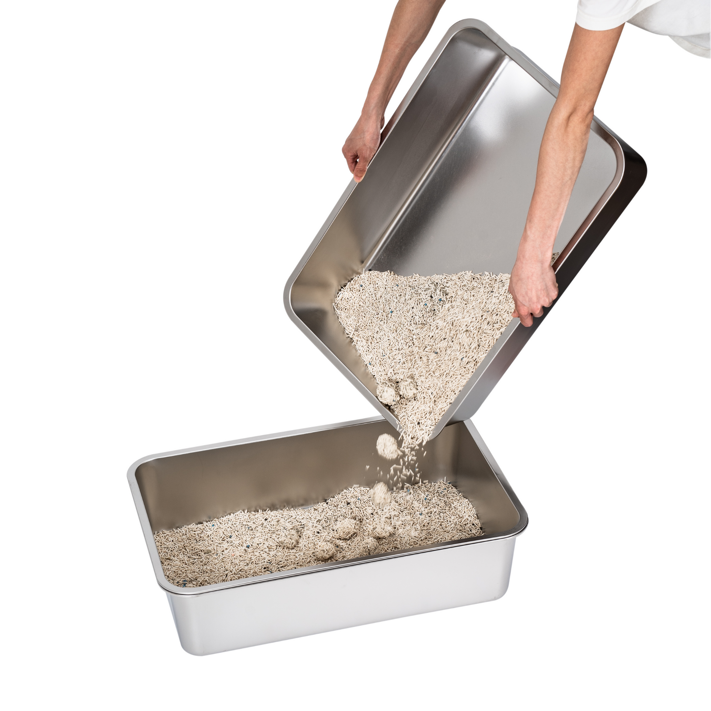 Stainless Steel Litter Box (With Sieve)