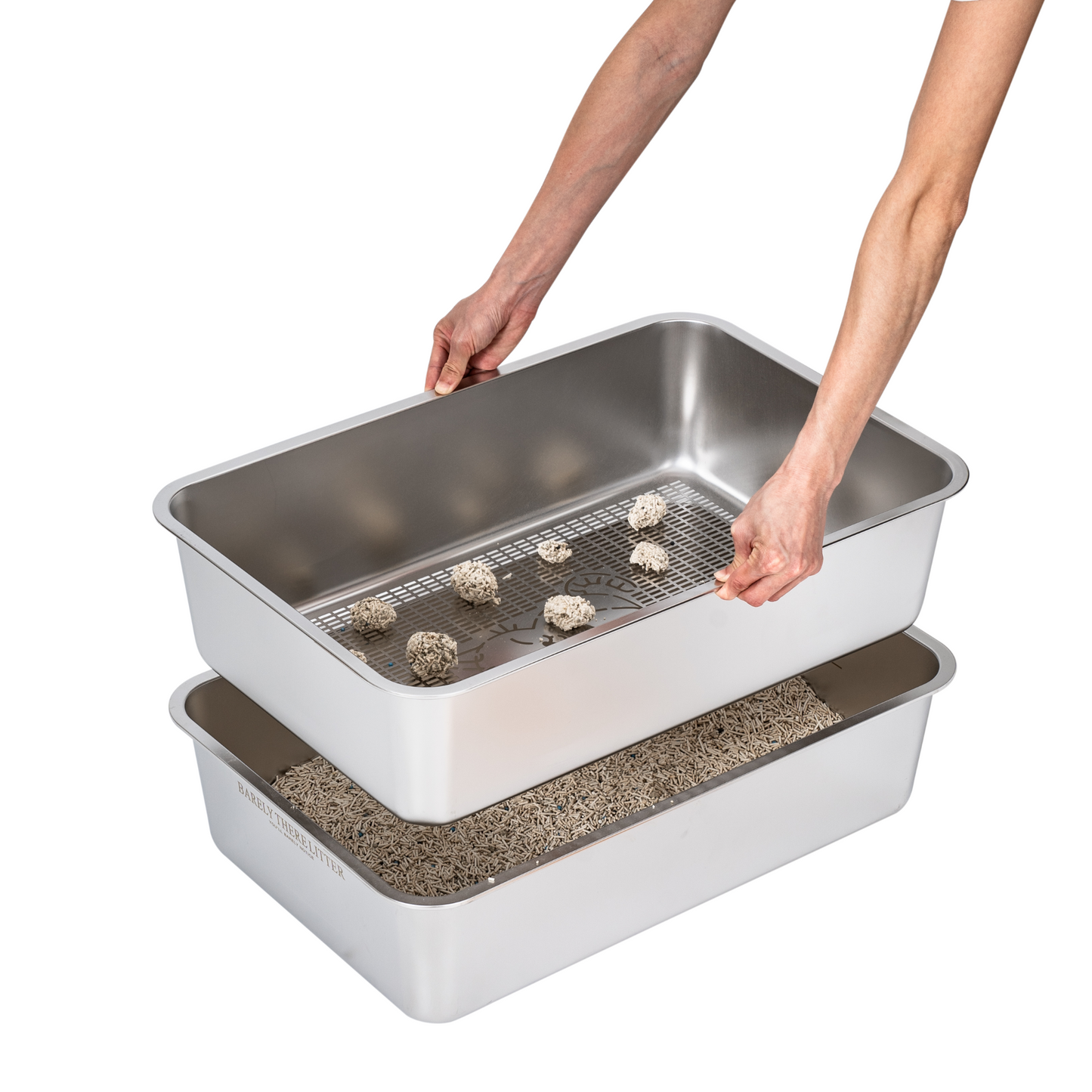 Stainless Steel Litter Box (With Sieve)