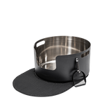 XXL Round Stainless Steel Litter Box - Black (Pre Order End of November)