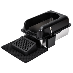 Stainless Steel Litter Box - Black