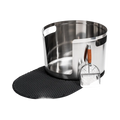 Round Stainless Steel Litter Box Low Entry