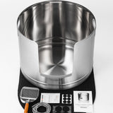 XXL Round Stainless Steel Litter Box - Tall 45cm