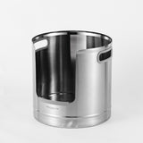 Round Stainless Steel Litter Box - Tall 45cm