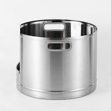 XXL Round Stainless Steel Litter Box - Tall 45cm