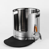 Round Stainless Steel Litter Box - Tall 45cm