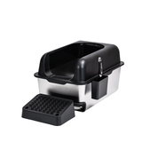 Stainless Steel Slide-Out Sieve Litter Box (For Wood Pellet Litter)