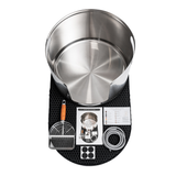 Round Stainless Steel Litter Box Low Entry