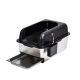 Stainless Steel Slide-Out Sieve Litter Box (For Wood Pellet Litter)