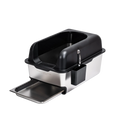 Stainless Steel Slide-Out Sieve Litter Box (For Wood Pellet Litter)