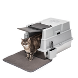 XXL Stainless Steel Enclosed Litter Box - Light Grey (Pre Order - Mid May Dispatch)