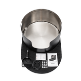 Round Stainless Steel Litter Box XXL - Black (Pre Order Late September)