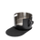 Round Stainless Steel Litter Box - Black