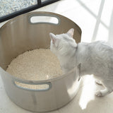 Round Stainless Steel Litter Box