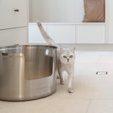 Round Stainless Steel Litter Box
