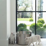 Round Stainless Steel Litter Box
