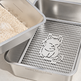 Stainless Steel Litter Box (With Sieve For Clumping Litter)