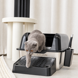 Stainless Steel Litter Box - Black