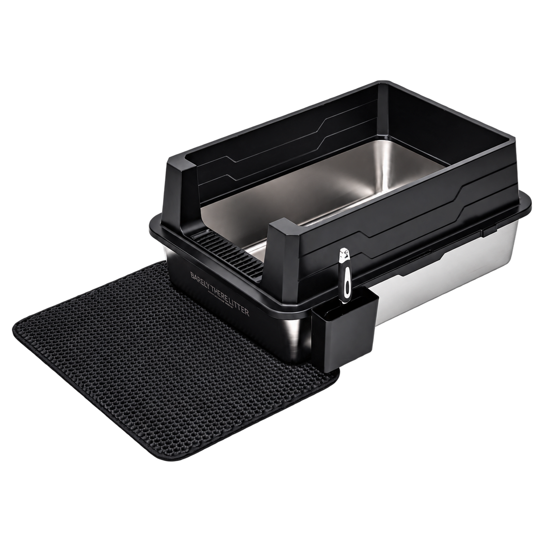 XXL Stainless Steel Litter Box - Black